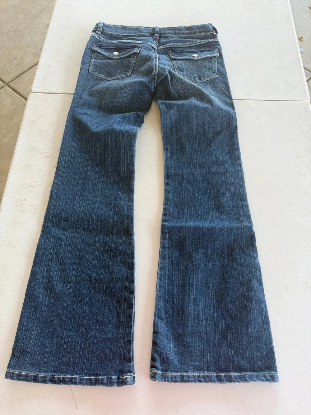NWT Gymboree Dark Blue Flare Jeans with Multicolor Dot Trim
